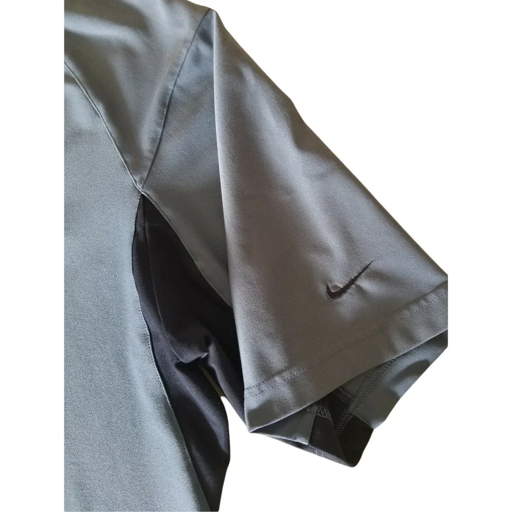 Nike Golf Shirt Mens Size XL Fit Dry Two Tone Blue Polo  Top Hidden Placket Core